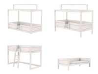 Lifetime Original 4-in-1 bed met dak whitewash
