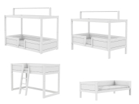 Lifetime Original 4-in-1 bed met dak wit
