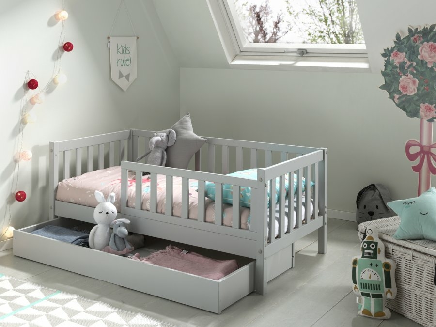 Vipack Toddler peuterbed 70 grijs - Afbeelding 5