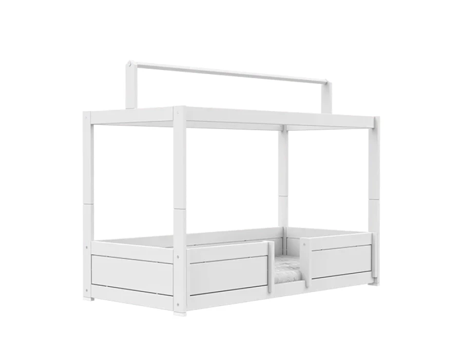 Lifetime 4-in-1 bed met dak wit