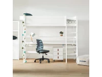 Lifetime hoogslaper 177h 90x200 rechte ladder wit - Afbeelding 2