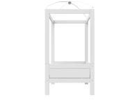 Lifetime hemelbed 90x200 wit - Afbeelding 4