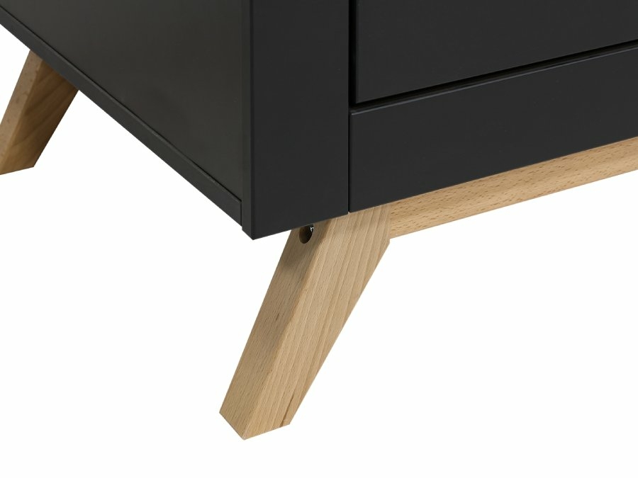 Bopita Nora commode zwart / beuken - Afbeelding 5