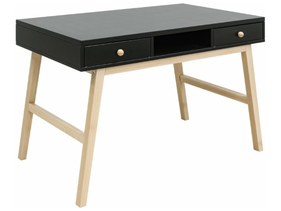 Bopita Nora bureau zwart / beuken