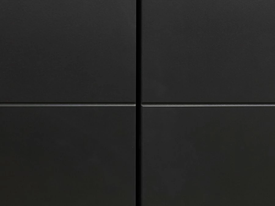 Bopita Nora 3-deurs kledingkast zwart / beuken - Afbeelding 4
