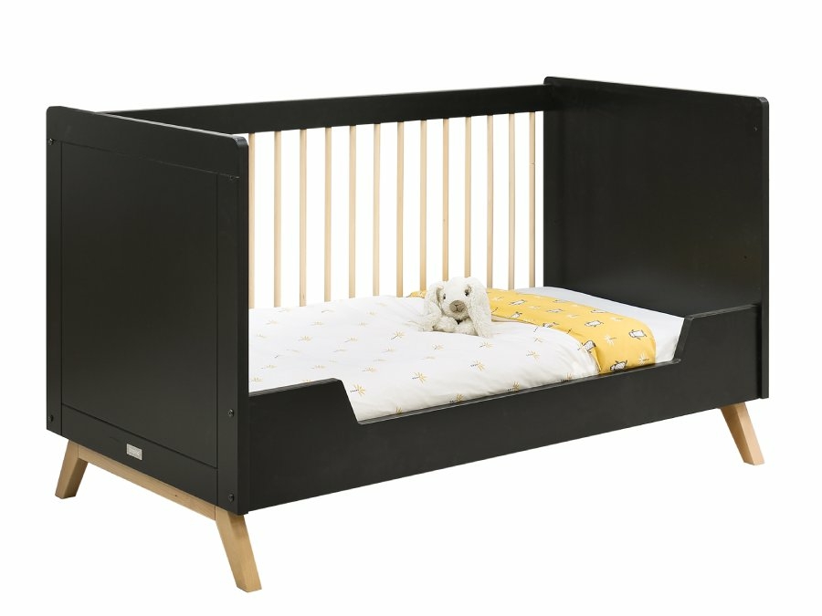 16311219 Bopita Nora bedbank 70x140 zwart beuken bankje