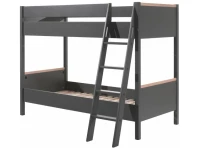 Vipack London stapelbed antraciet