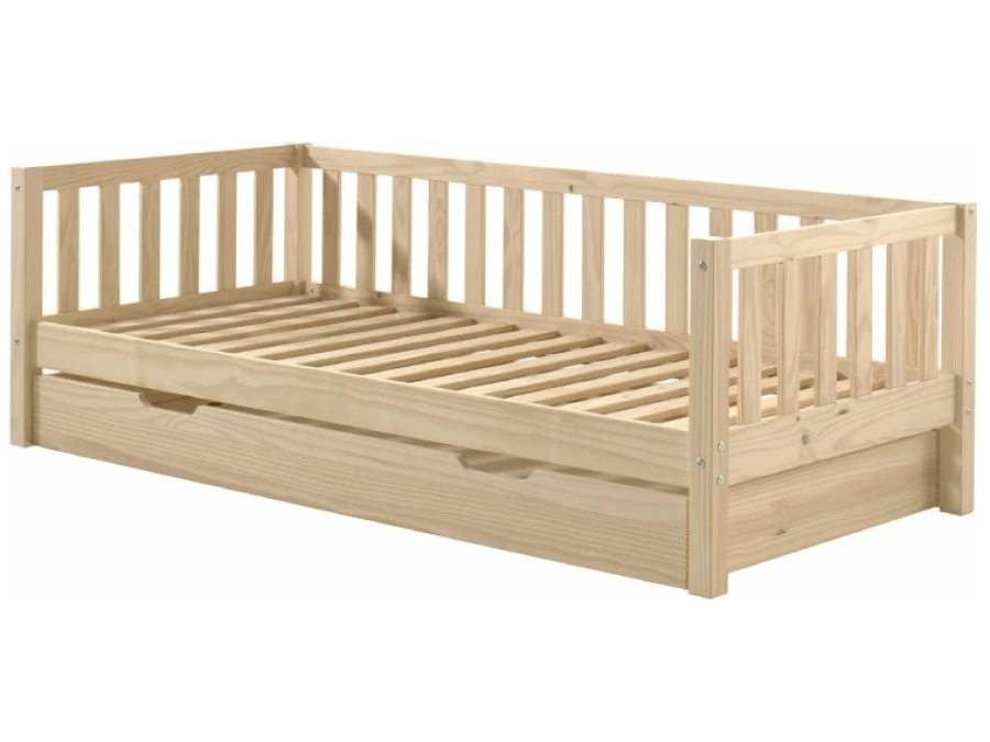 Vipack Fritz kajuitbed + bedlade Milky Pine