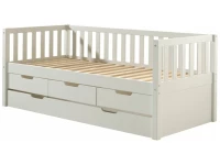 Vipack Fritz kajuitbed met lades + rolbed wit