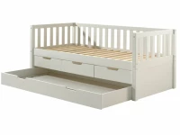 Vipack Fritz kajuitbed met lades + rolbed wit - Afbeelding 2