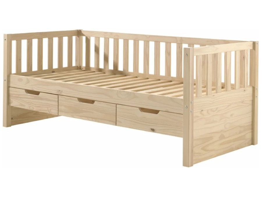 Vipack Fritz kajuitbed met lades Milky Pine