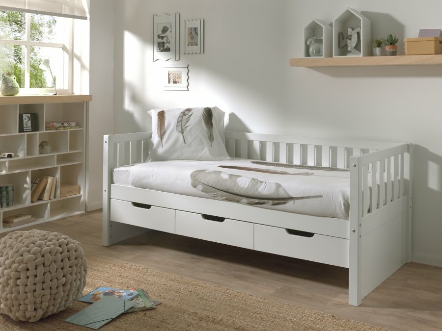 Vipack Fritz kajuitbed met lades wit - Afbeelding 2