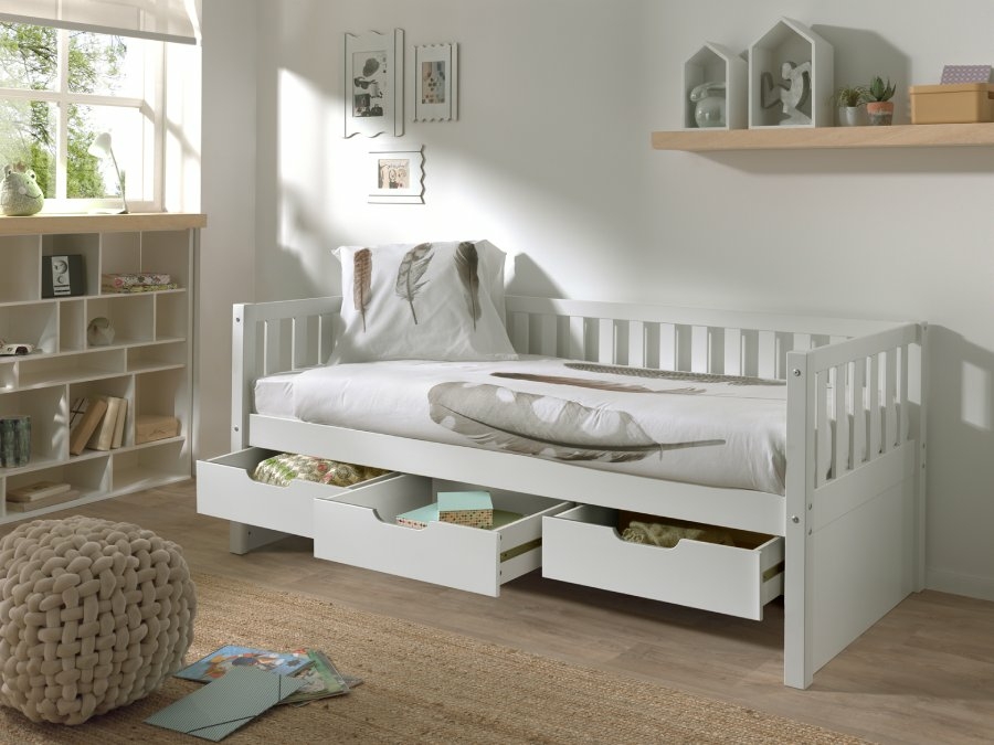Vipack Fritz kajuitbed met lades wit - Afbeelding 3