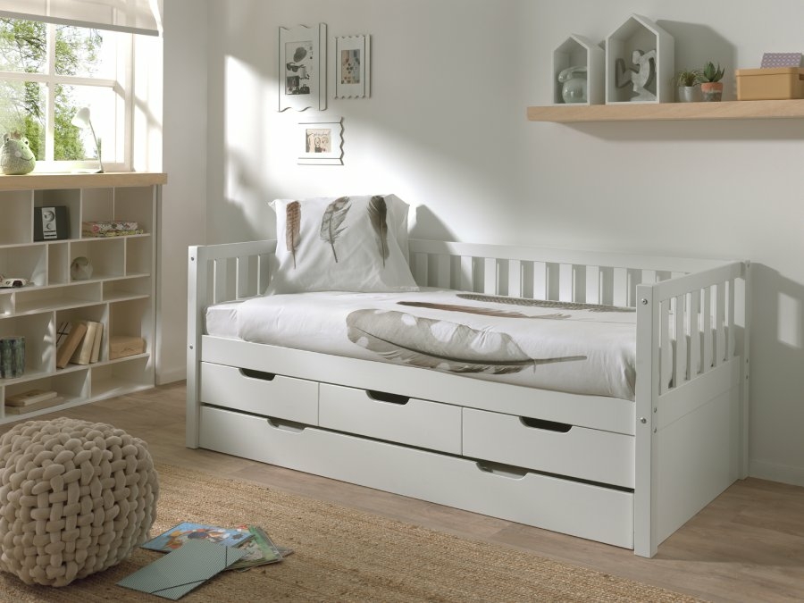 Vipack Fritz kajuitbed met lades wit - Afbeelding 4
