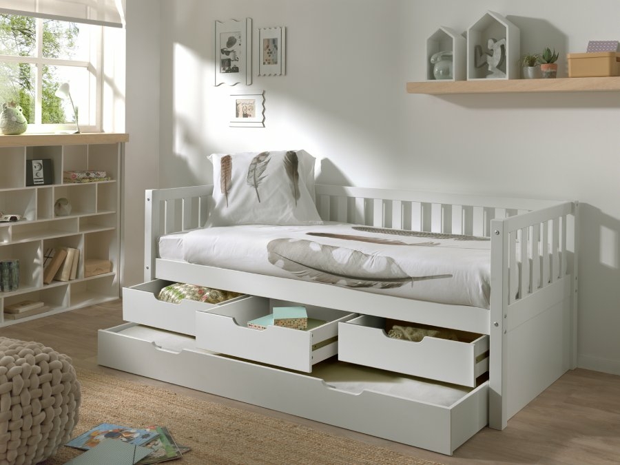 Vipack Fritz kajuitbed met lades wit - Afbeelding 5