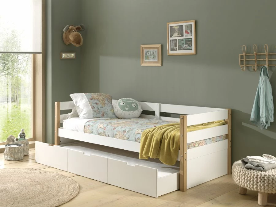 Vipack Margrit kajuitbed 90 + rolbed - Afbeelding 4