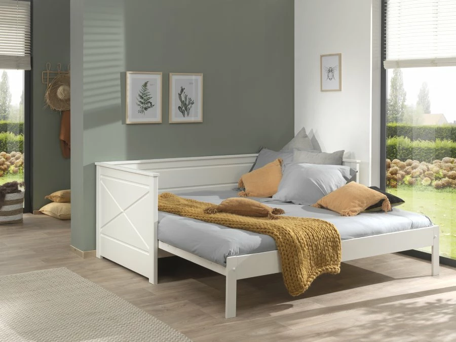 Vipack Pino uitschuifbare bedbank 90/180 x 200 - Afbeelding 6