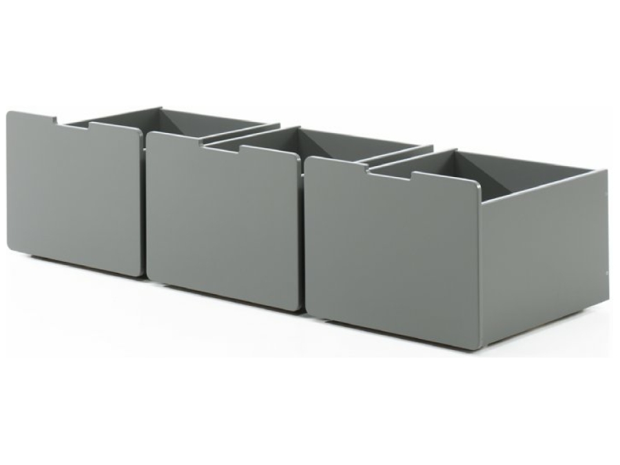 Vipack Pino ladeset lage halfhoogslaper grijs