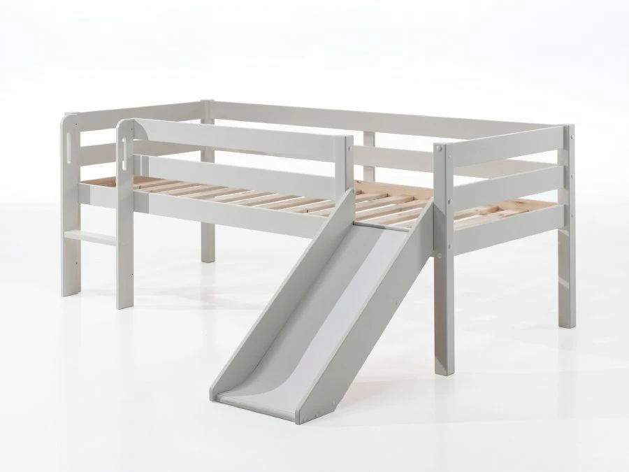 Vipack Pino halfhoogslaper laag met glijbaan wit - Afbeelding 2