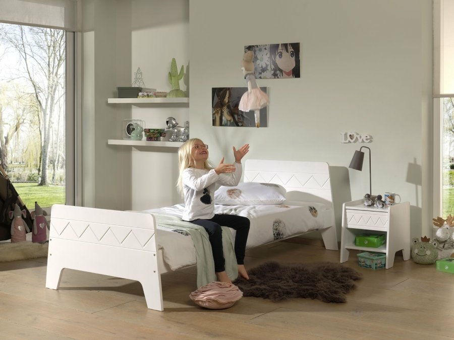 Vipack Wynnie nachtkastje wit - Afbeelding 2