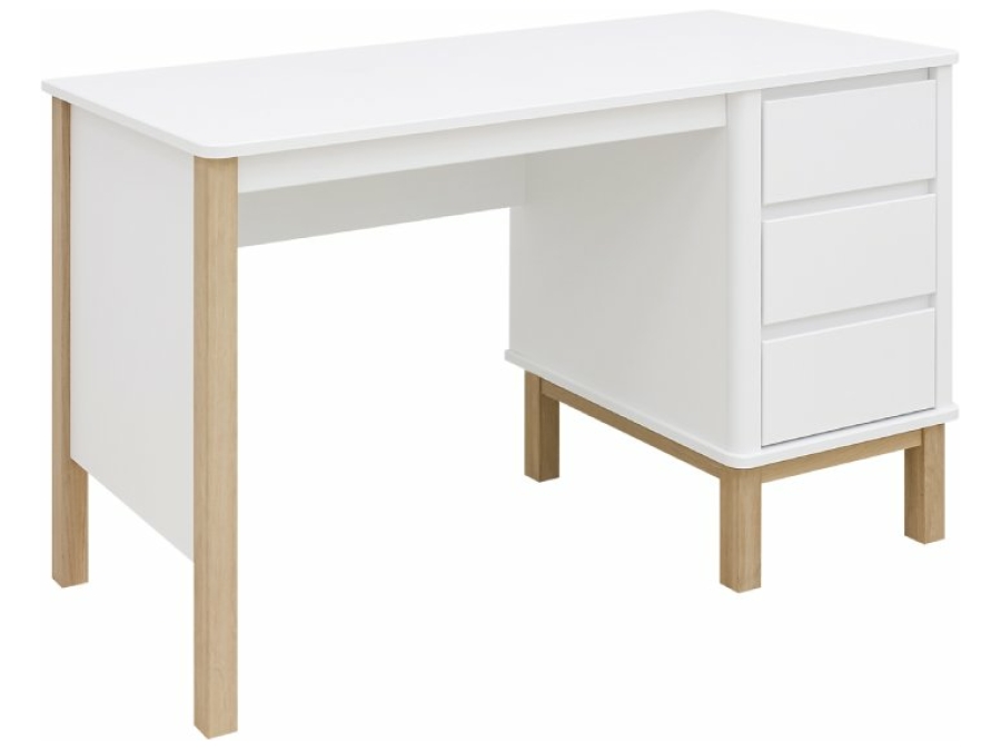 Bopita Mika bureau wit/eiken