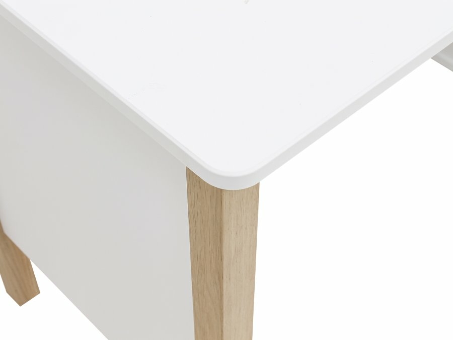 Bopita Mika bureau wit/eiken - Afbeelding 2