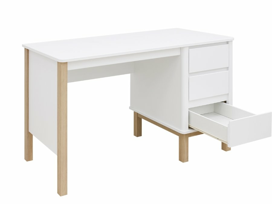 Bopita Mika bureau wit/eiken - Afbeelding 3