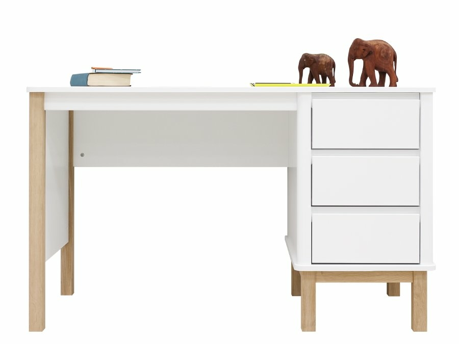 Bopita Mika bureau wit/eiken - Afbeelding 5