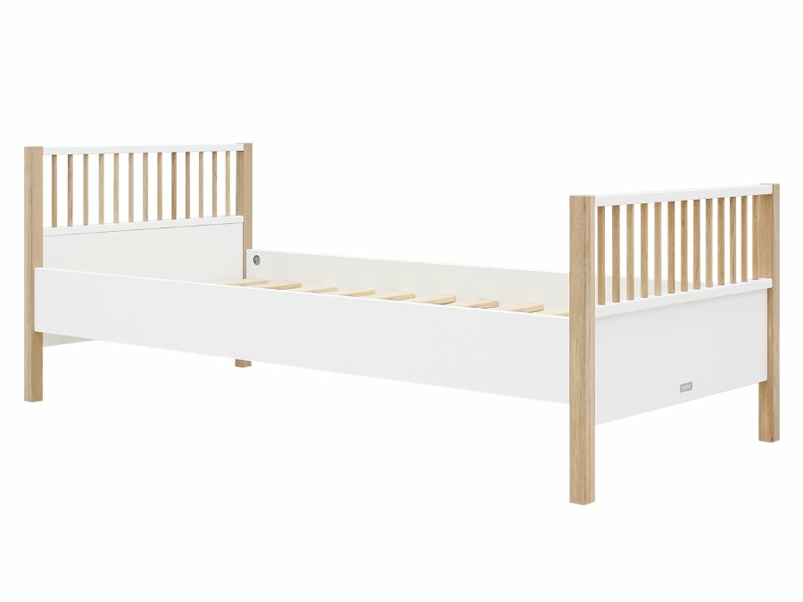 Bopita Mika bed 90x200 wit/eiken - Afbeelding 2