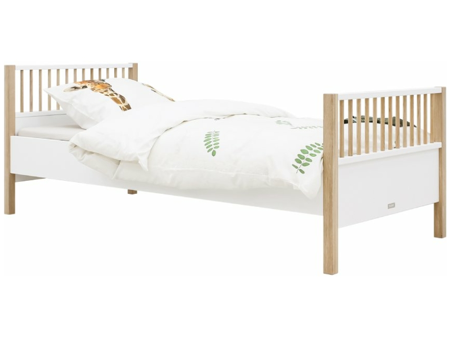 Bopita Mika bed 90x200 wit/eiken
