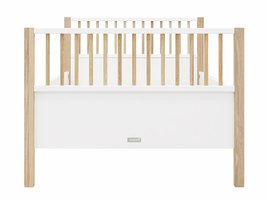 Bopita Mika bed 90x200 wit/eiken - Afbeelding 6