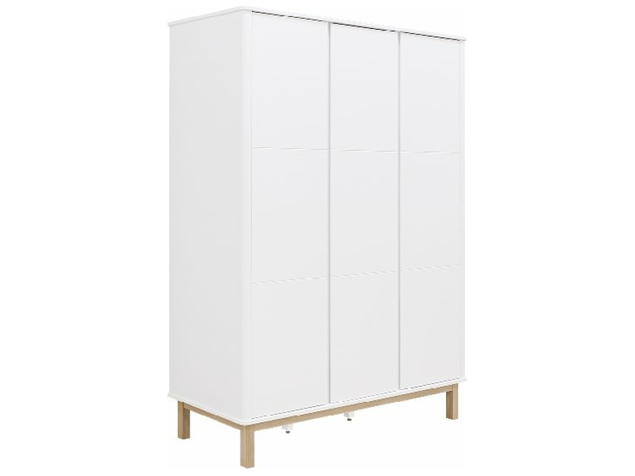 Bopita Mika 3-deurskast wit/eiken
