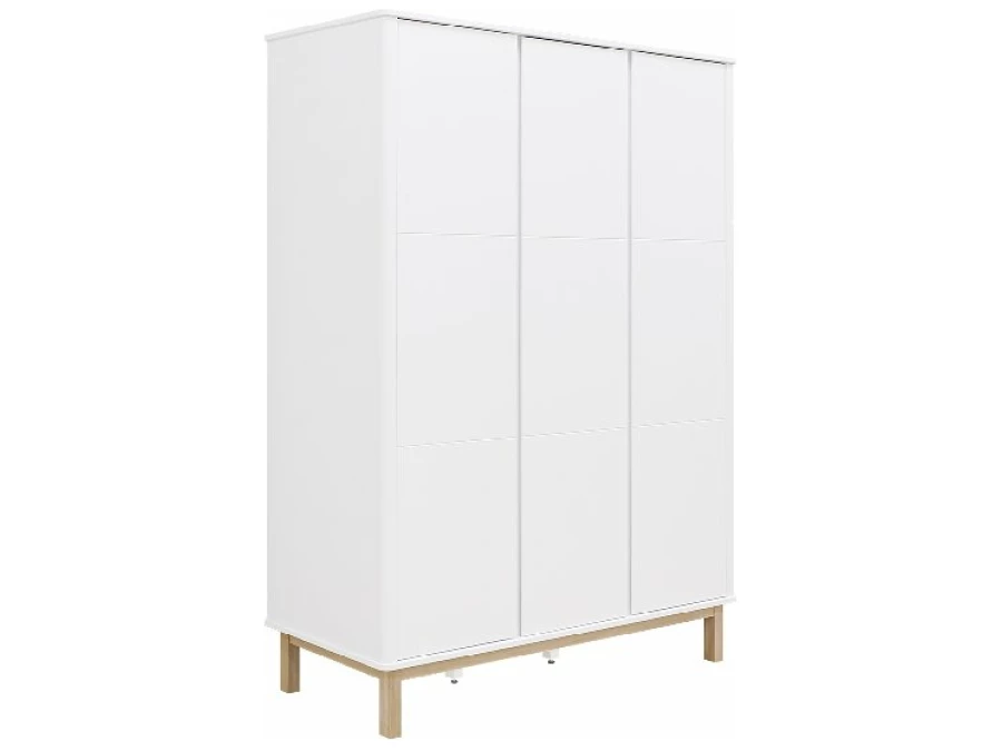 Bopita Mika 3-deurskast wit/eiken