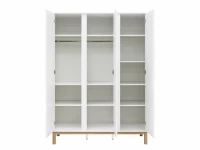 Bopita Mika 3-deurskast wit/eiken - Afbeelding 5