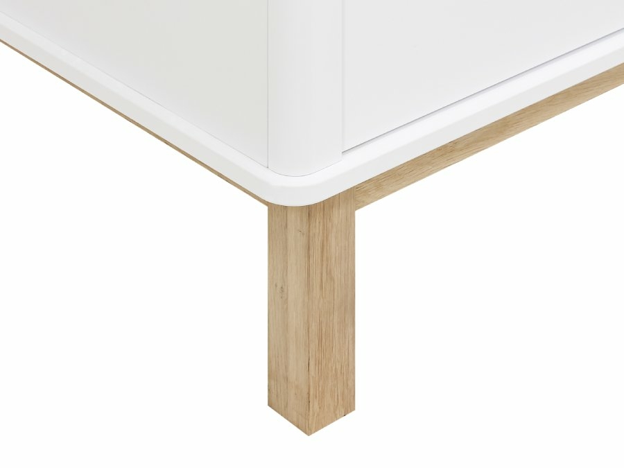Bopita Mika 3-deurskast wit/eiken - Afbeelding 3