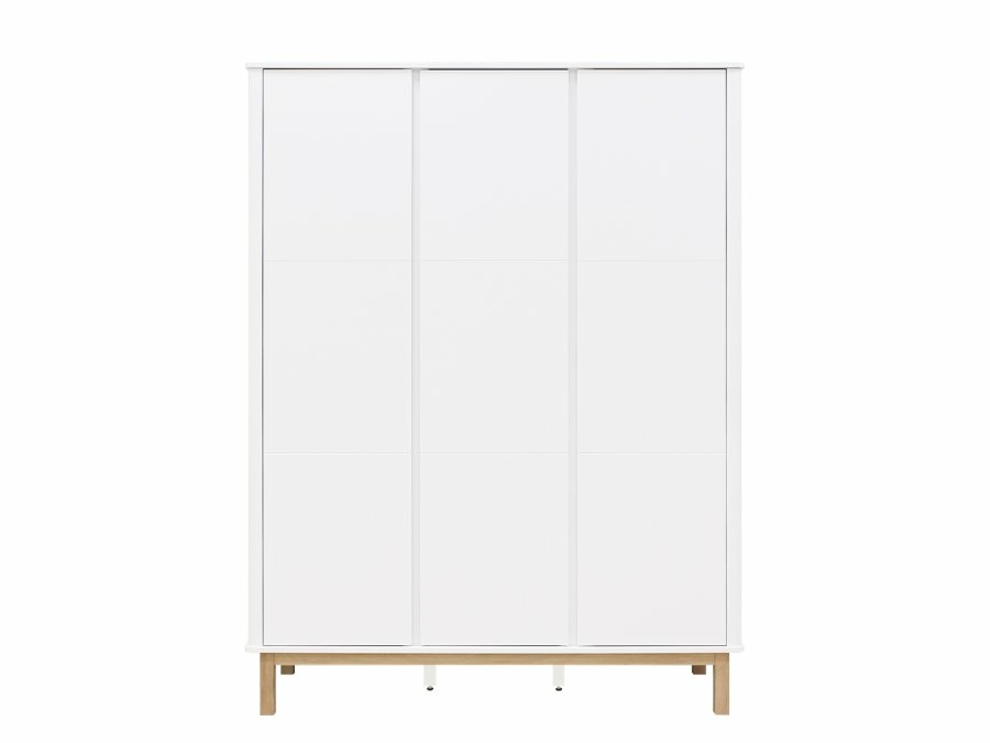 Bopita Mika 3-deurskast wit/eiken - Afbeelding 2