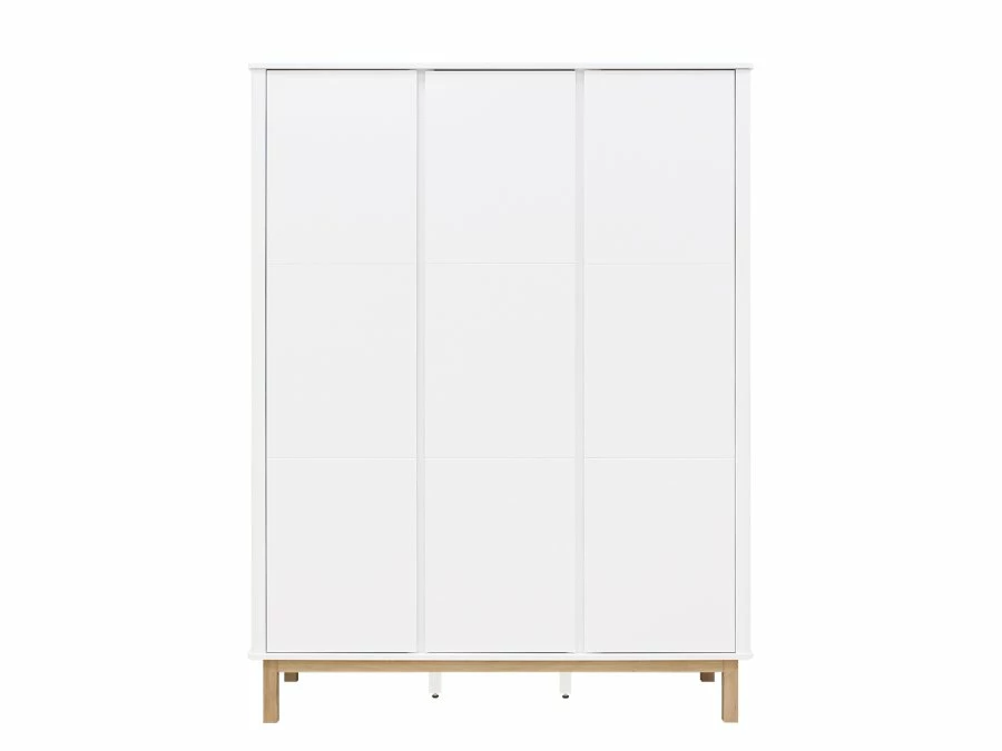 Bopita Mika 3-deurskast wit/eiken - Afbeelding 2