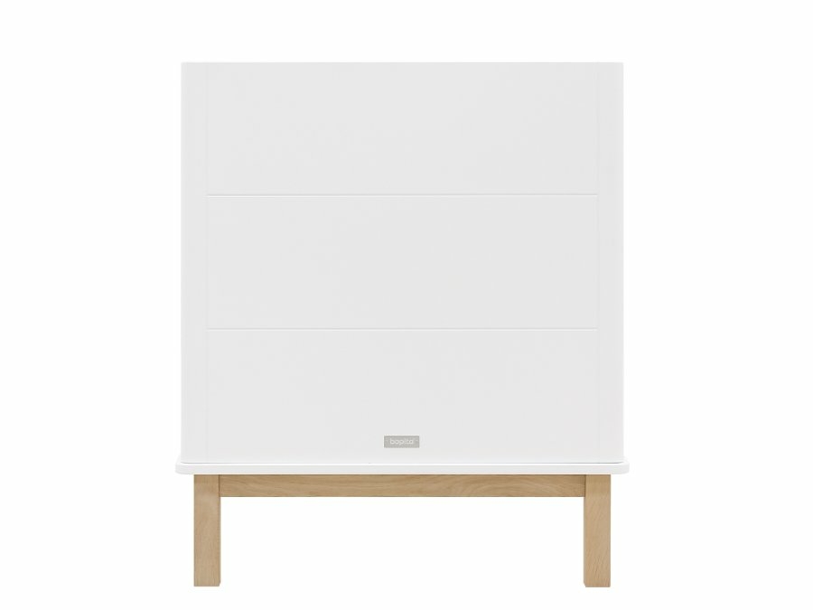Bopita Mika bedbank 70x140 wit/eiken - Afbeelding 4