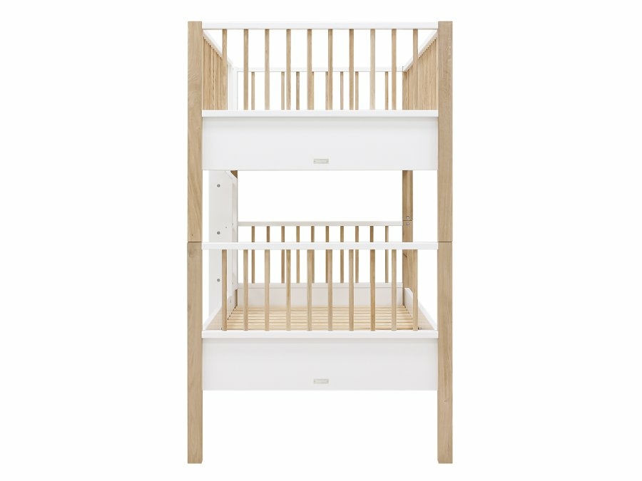 Bopita Mika combi-stapelbed 90x200 wit/eiken - Afbeelding 5