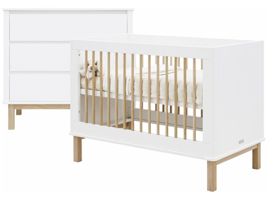 Bopita Mika 2-delige babykamer wit/eiken