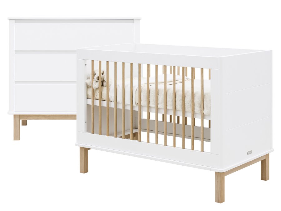 Bopita Mika 2-delige babykamer wit/eiken