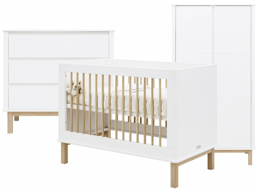 Bopita Mika 3-delige babykamer wit/eiken
