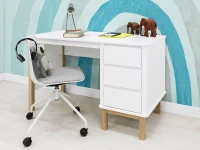 Bopita Mika bureau wit/eiken - Afbeelding 6