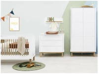 Bopita Mika 2-delige babykamer wit/eiken - Afbeelding 5