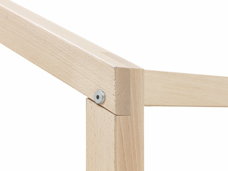 Bopita Liam huisbed 90x200 wit / naturel - Afbeelding 4