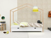 Bopita Liam huisbed 90x200 wit / naturel - Afbeelding 6