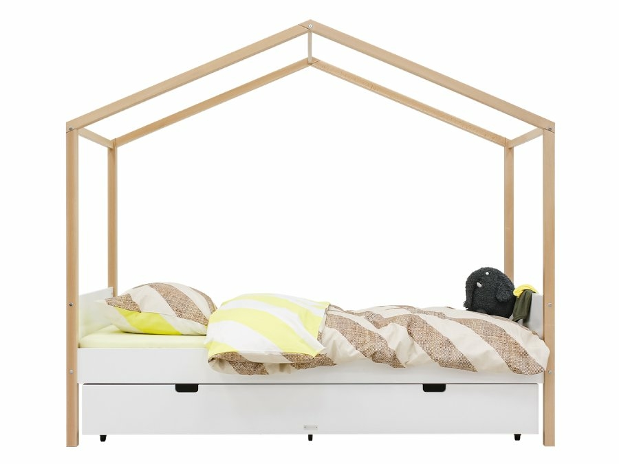 Bopita Liam huisbed 90x200 wit / naturel - Afbeelding 3