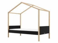 Bopita Liam huisbed 90x200 zwart / naturel - Afbeelding 2