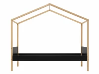 Bopita Liam huisbed 90x200 zwart / naturel - Afbeelding 5