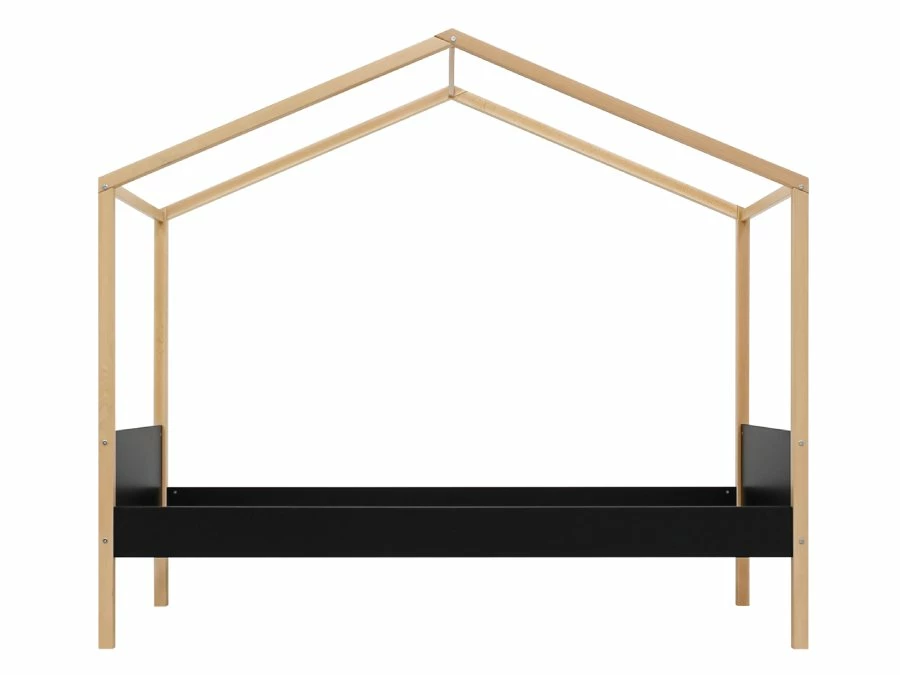 Bopita Liam huisbed 90x200 zwart / naturel - Afbeelding 5